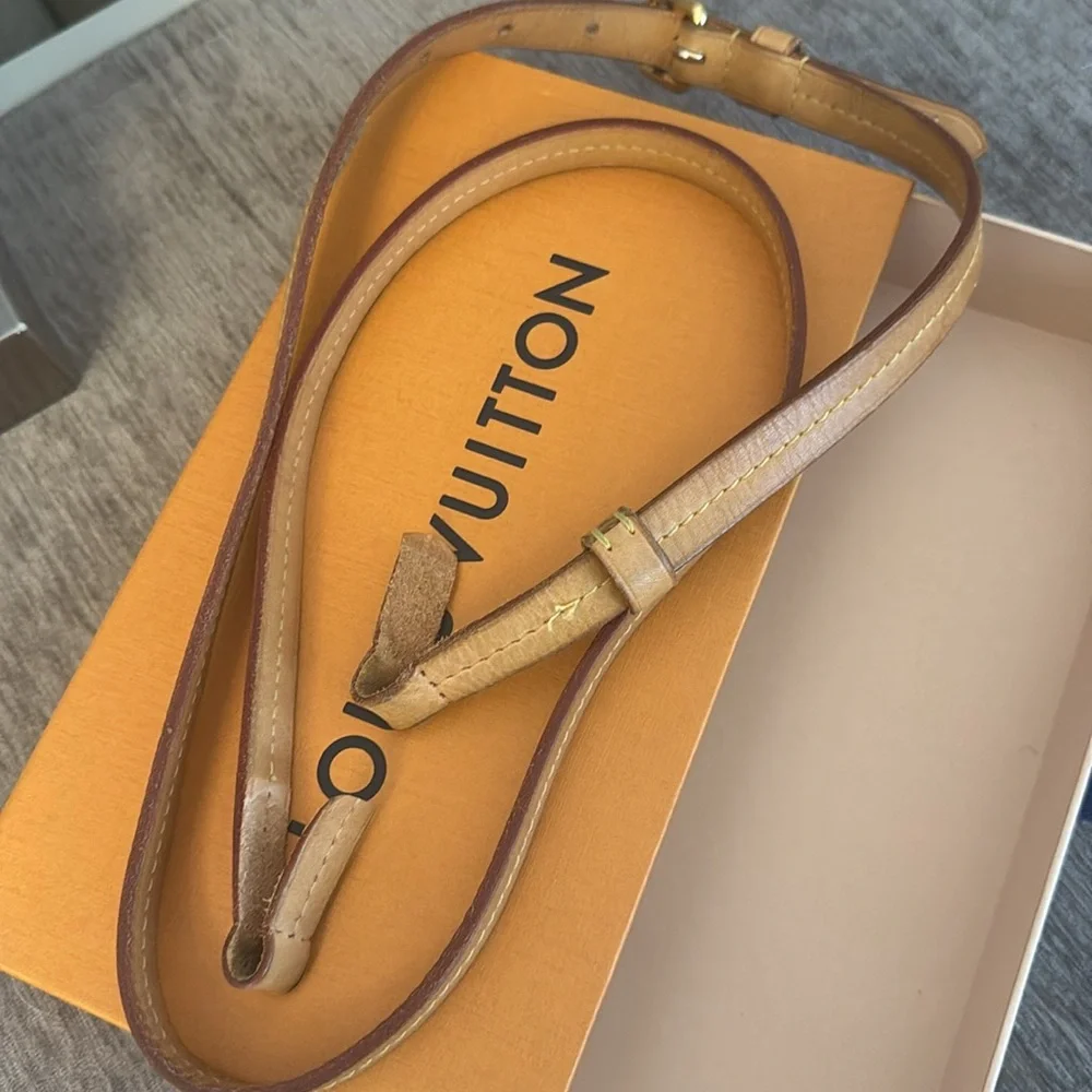 Louis Vuitton Brown vachetta leather replacement strap